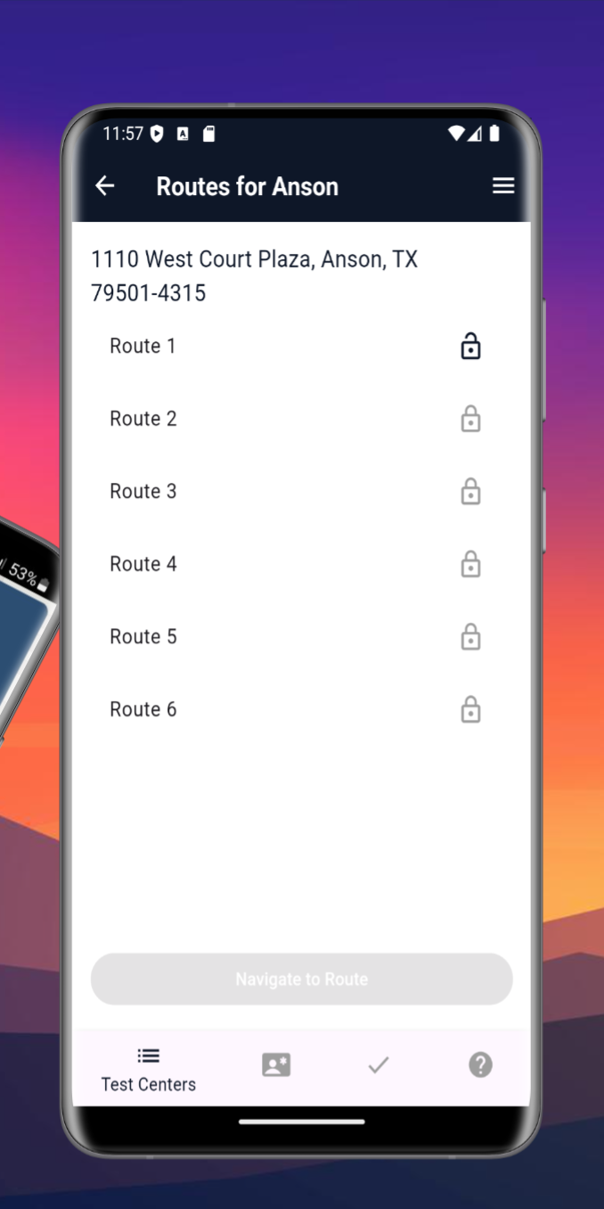 Pennsylvania Test Routes App